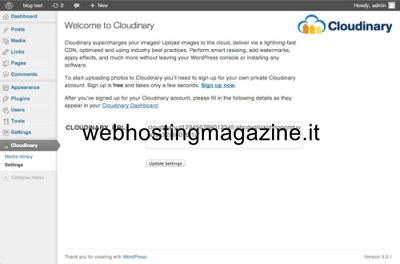 Il plugin di Cloudinary per WordPress Il plugin di Cloudinary per WordPress