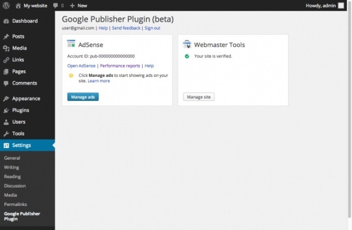 Google Publisher Plugin per WordPress 2