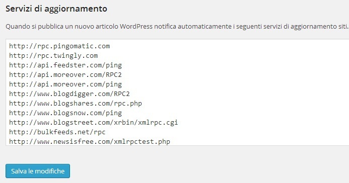 Velocizzare Indicizzazione WordPress Velocizzare Indicizazzione WordPress - Servizi di Aggiornamento