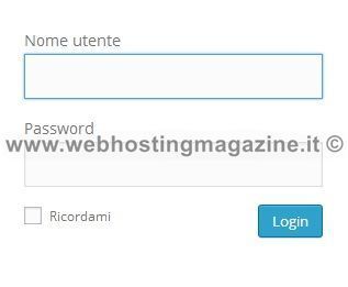 Il login per entrare in WordPress Effettua il Login in WordPress