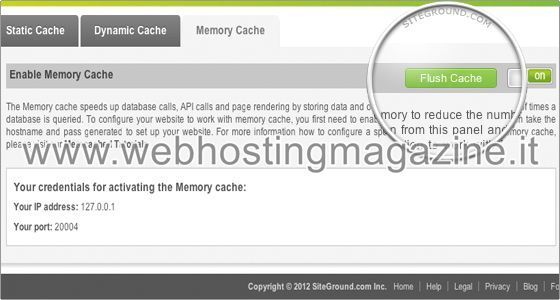 Come ripulire la cache di Memcached su SiteGround Come ripulire la cache di Memcached su SiteGround