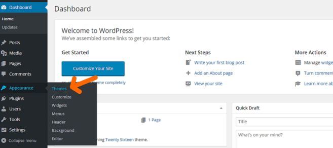 Cambiare tema su WordPress cambiare-tema-su-wordpress