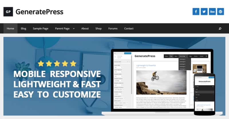 GeneratePress tema wordpress